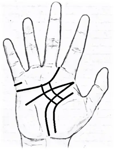 Influence lines in palmistry