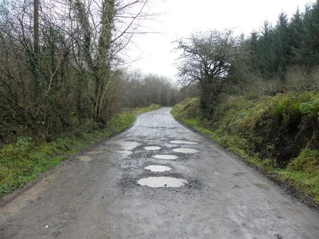 Potholes found on the road