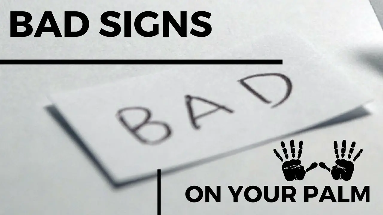 bad signs in palmistry