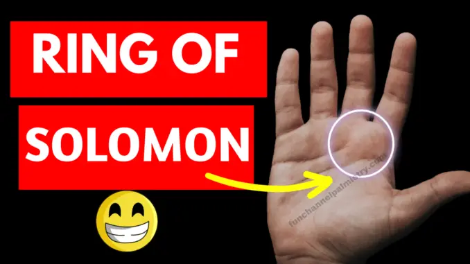 Ring of Solomon in palmistry