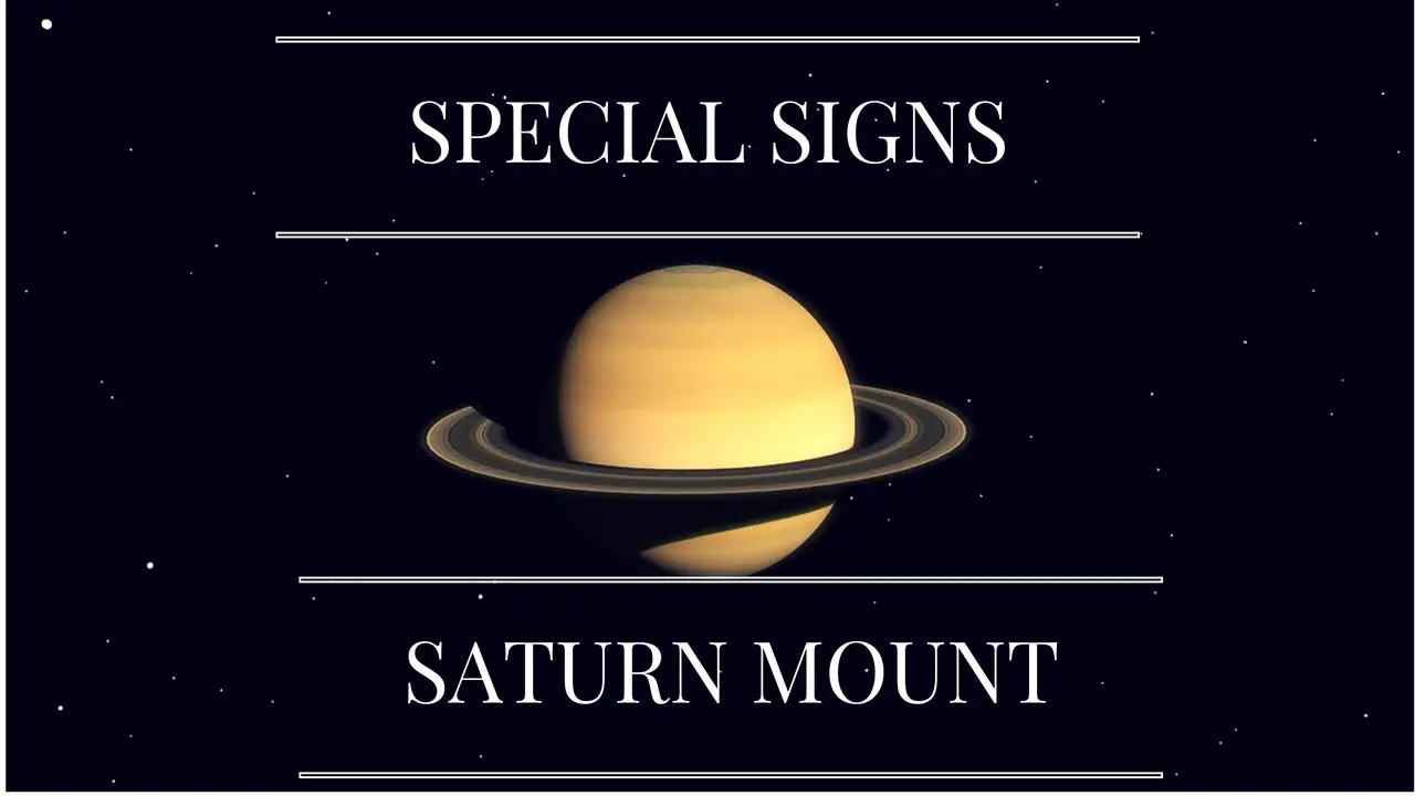 Special Signs on the mount of Saturn-Palmistry
