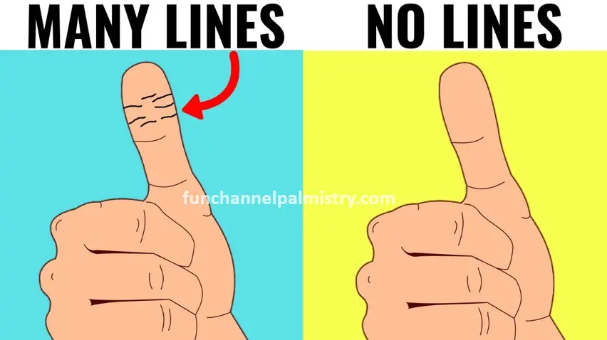 horizontal lines on thumb