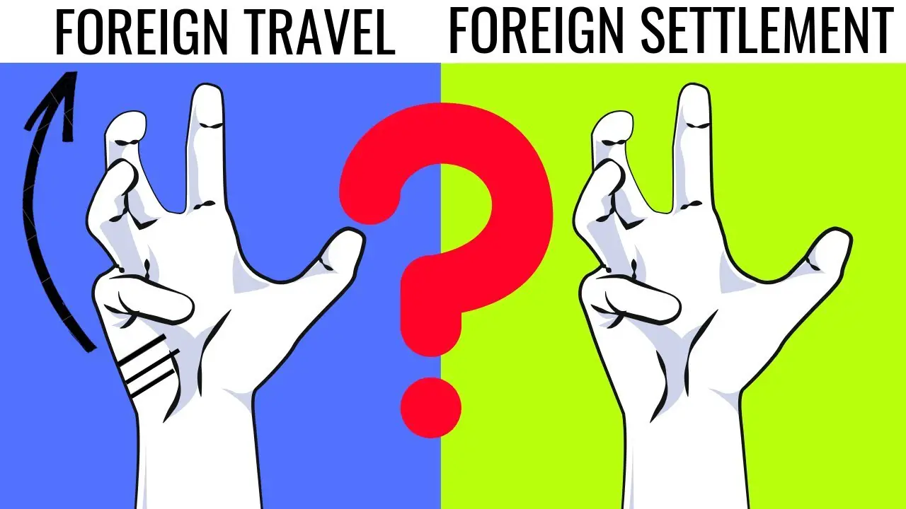 foreign settlement in palmistry