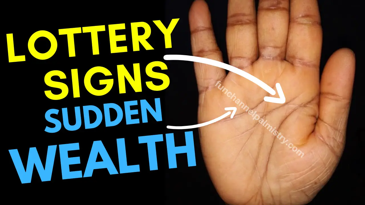 Lottery signs in palmistry