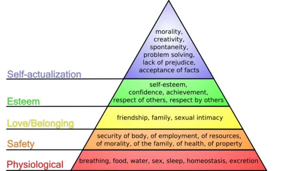 Maslow hierarchy of needs