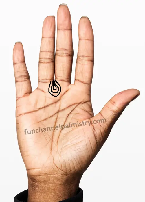 Loop of seriousness in palmistry