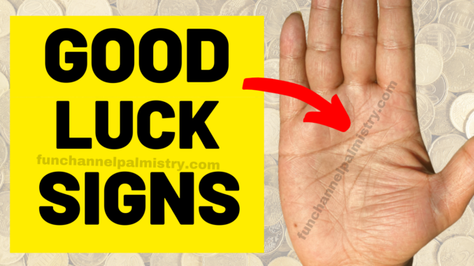 good luck signs in palmistry