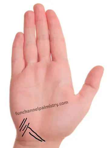 travelling lines in palmistry