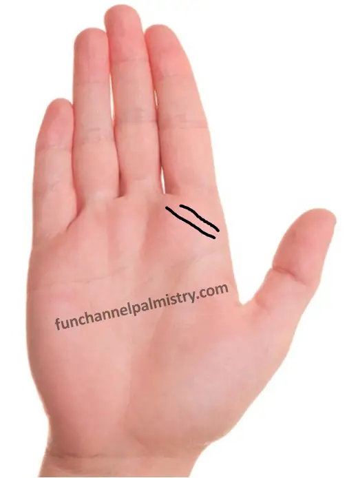Sympathy lines in palmistry